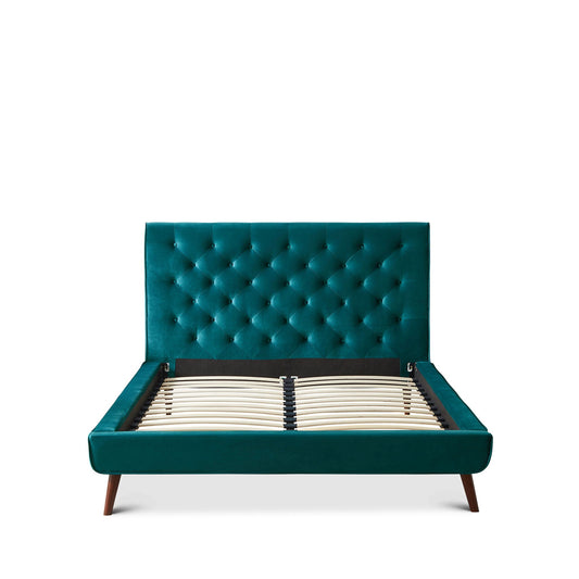 Dillon - Velvet Platform Bed Ashcroft Furniture
