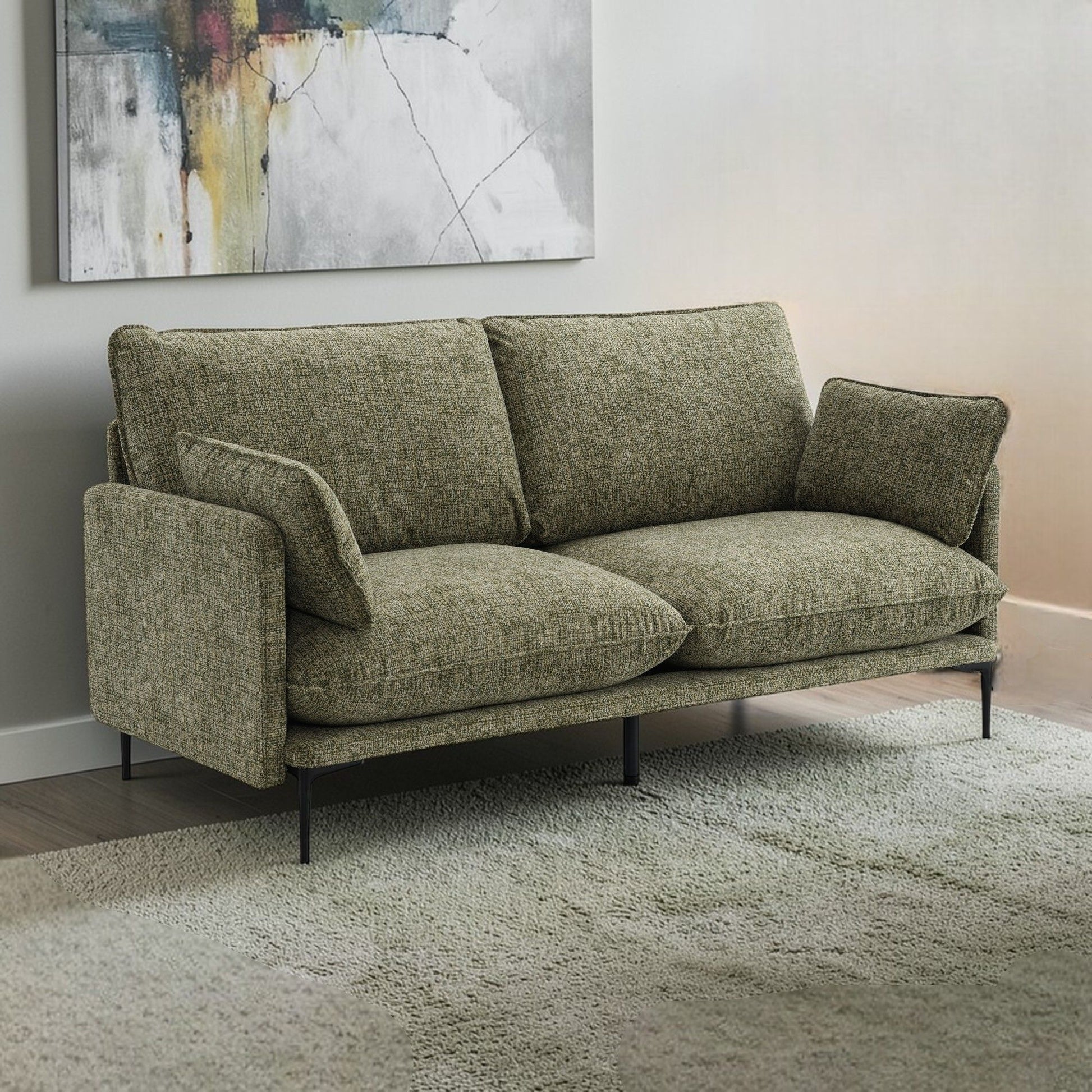 Dalton - Sofa With 2 Pillows - Green Acme