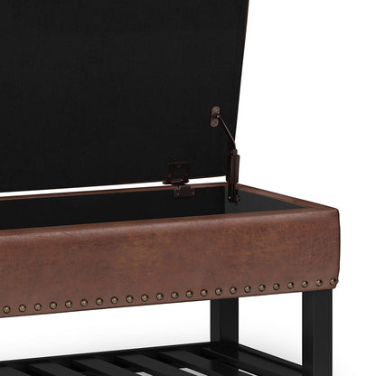 Lomond - Upholstered Storage Ottoman Bench Simpli-Home