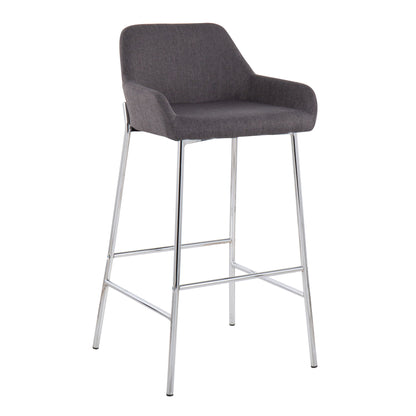 Daniella - Contemporary Fixed Height Bar Stool (Set of 2) Lumi Source
