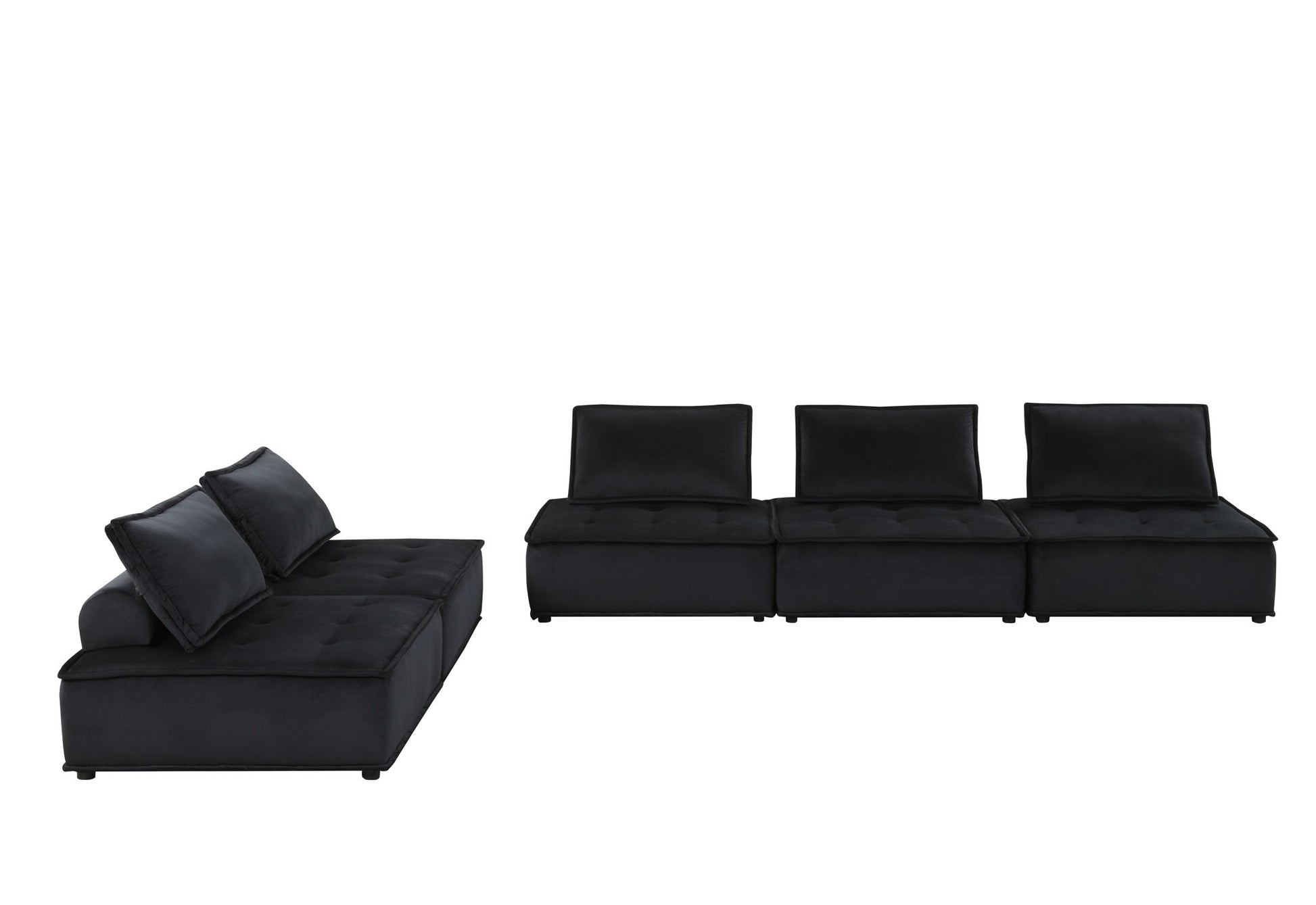 Anna - Soft Velvet Modular Sofa Lilola Home