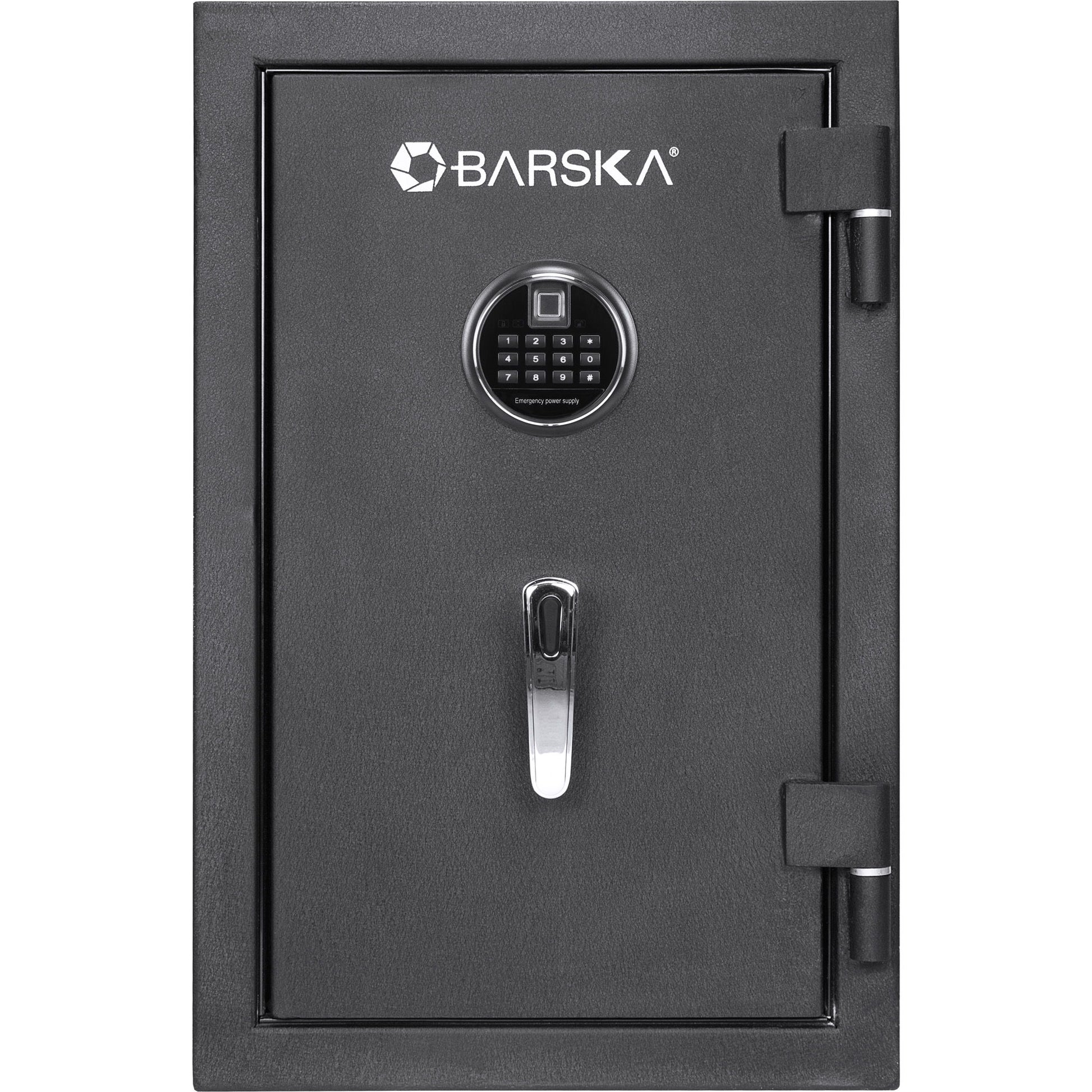 2.02 Cubic Ft Biometric Keypad Fire Resistant Safe - Black Daily Nest