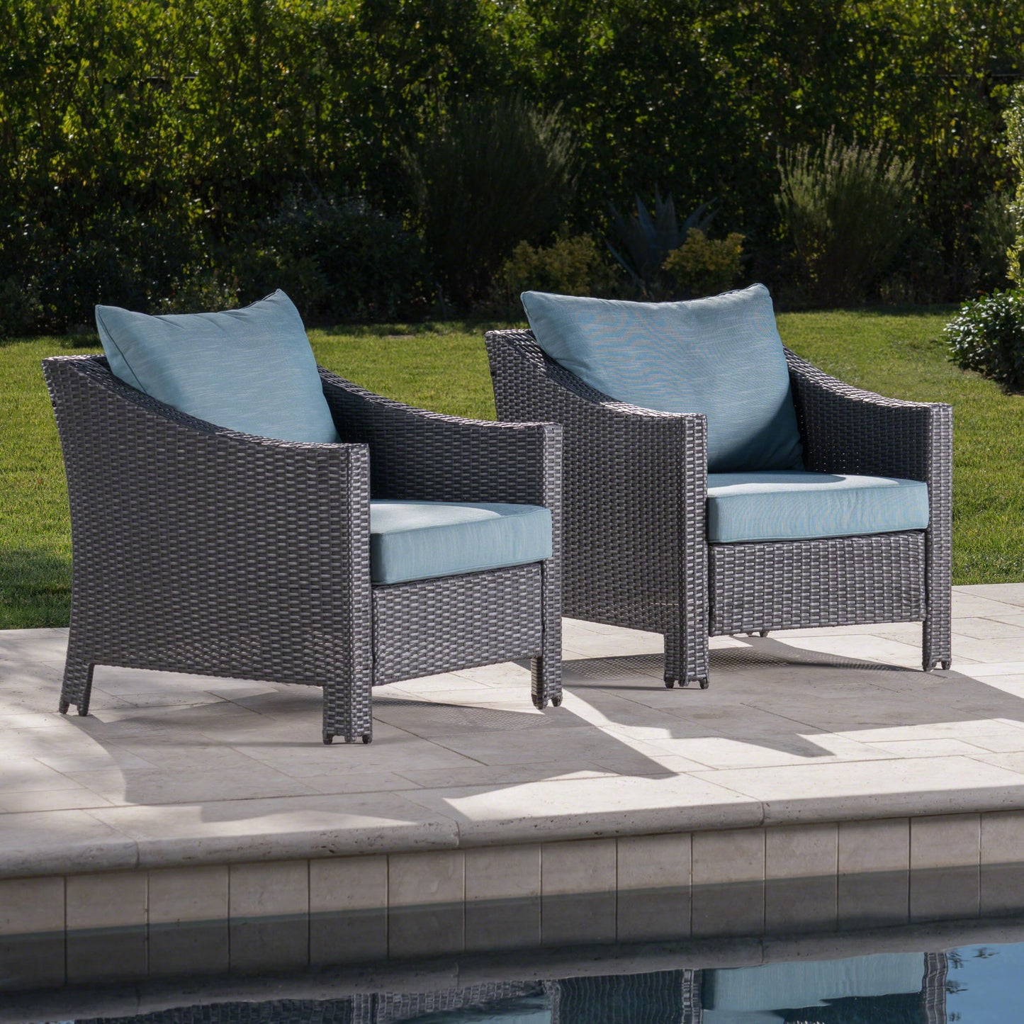 Antibes - Armchair With Water Resistant Cushions Noble House