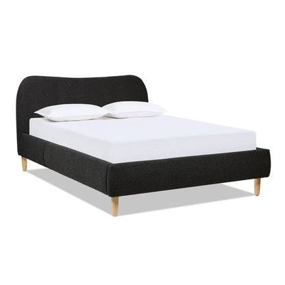 Roman - Curved Headboard Upholstered Platform Bed Jennifer Taylor Home