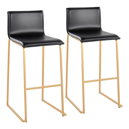 Mara - Contemporary Upholstered Barstool (Set of 2) Lumi Source