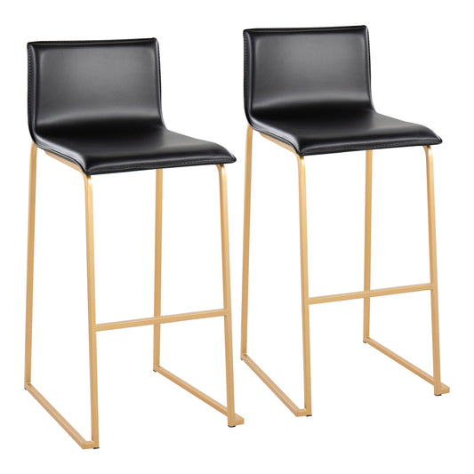 Mara - Contemporary Upholstered Barstool (Set of 2) Lumi Source