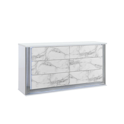 Moon - Marble Buffet - White Global Furniture USA