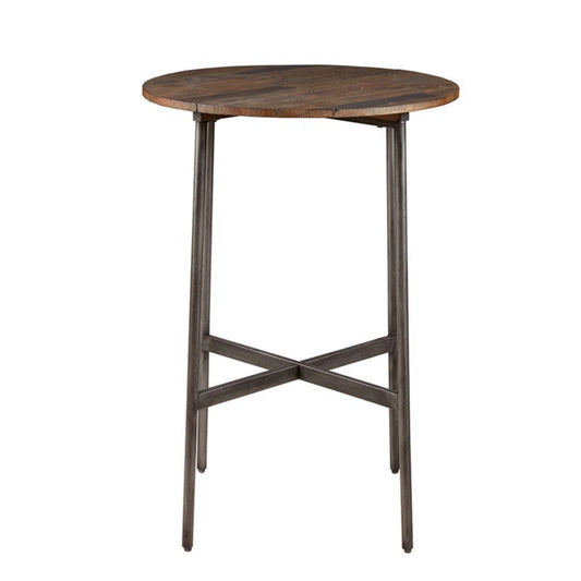 Renu - Round Bar Table With Industrial Charm - Light Brown JLA