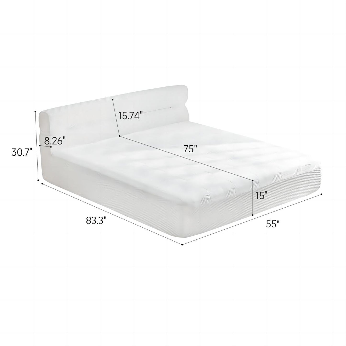 Mattress & Bed Frame With Cool, Pressure Relief, Motion Isolation Daily Nest
