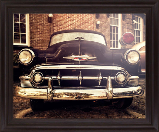 Vintage Chrome Front - 28" x 34" Framed Wall Art Classy Art