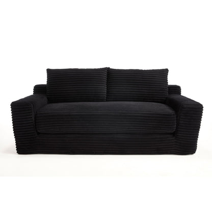 Convertible Loveseat Sofa Bed With Memory Foam & Steel Frame Home Essentials