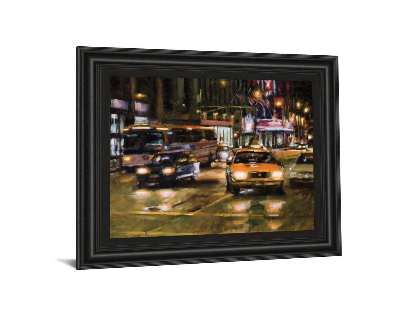 Radio City, New York City By Desmond O'hagan - Framed Print Wall Art - Green