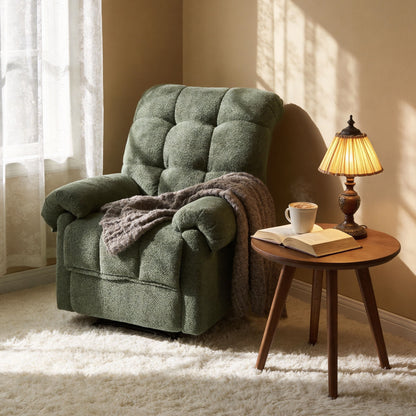 Manual Recliner, Padded Footrest Home Essentials