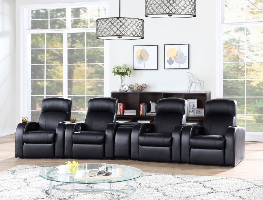 Cyrus - Upholstered Home Theater Seating CoasterEssence