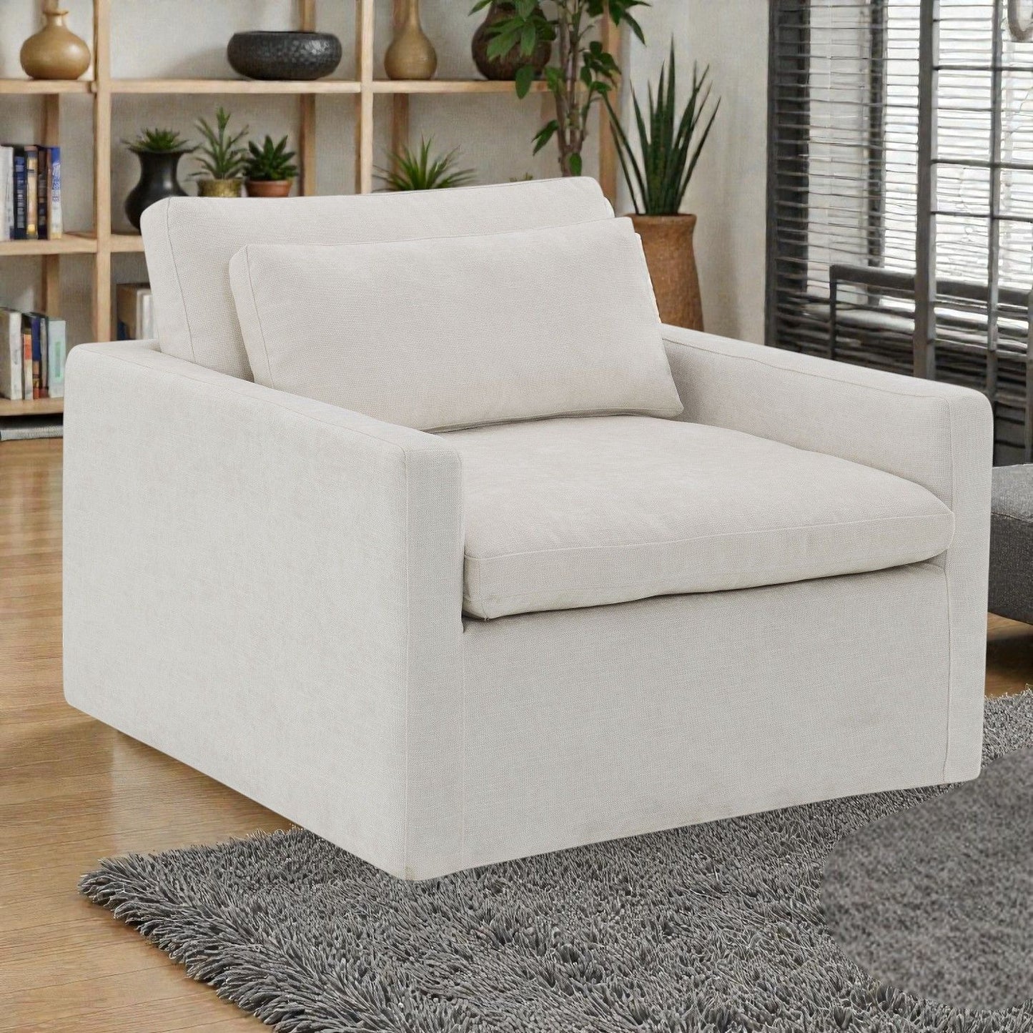 Naveen - Swivel Chair With 1 Toss Pillow Acme