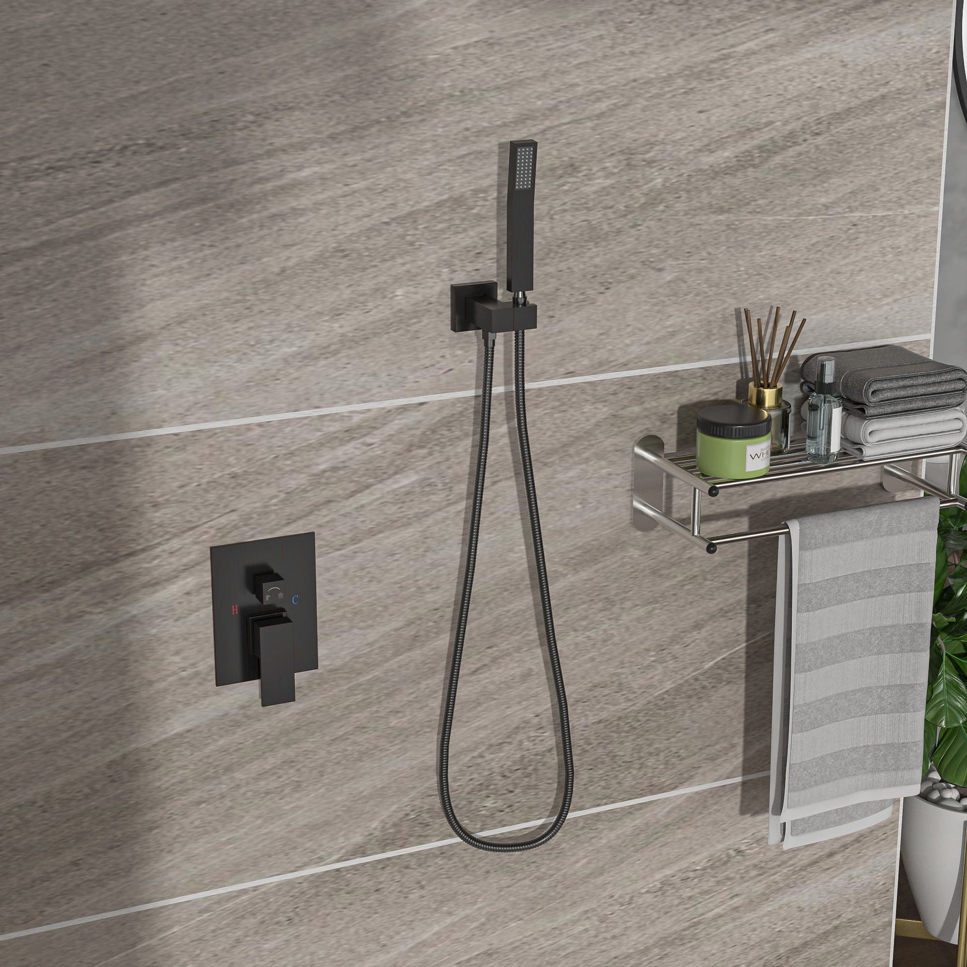 Dual Shower Head System With Ceiling Mount And Rough In Valve Daily Nest