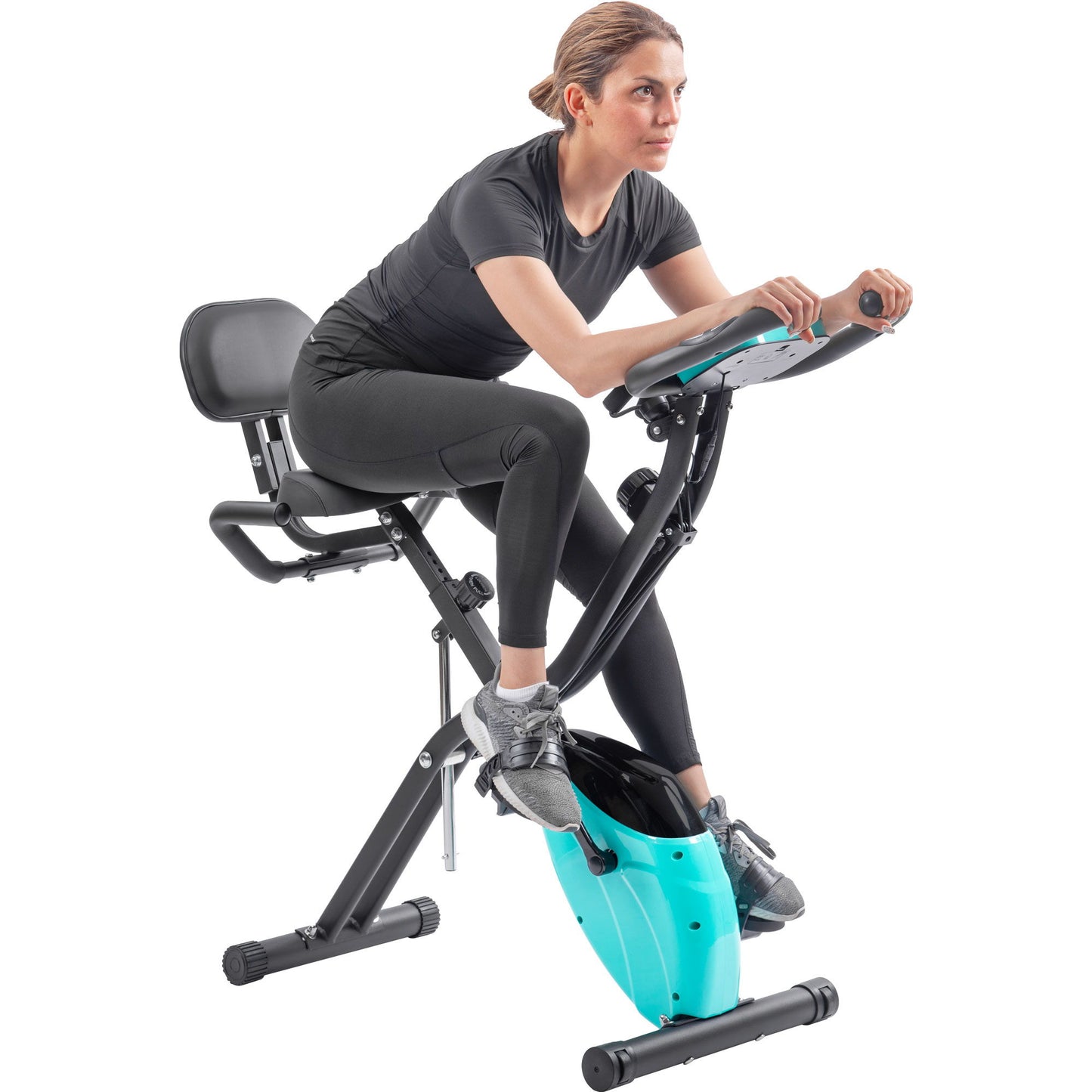 Exercise Bike Folding Stationary Bikes For Home With 16 Level Magnetic Resistance Daily Nest