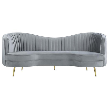 Sophia - Upholstered Channel Tufted Sofa Set CoasterEssence