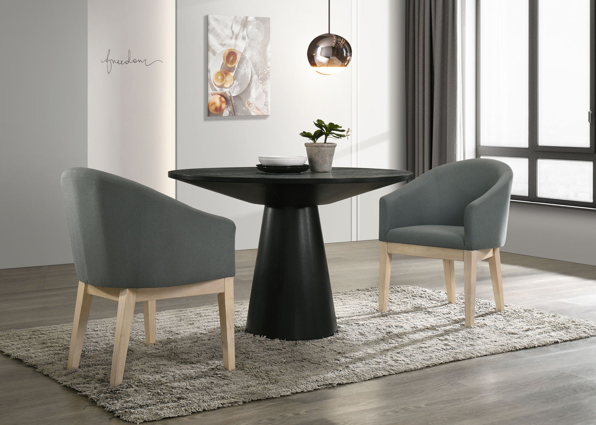 Jasper - 47" Round Dining Table Set Lilola Home