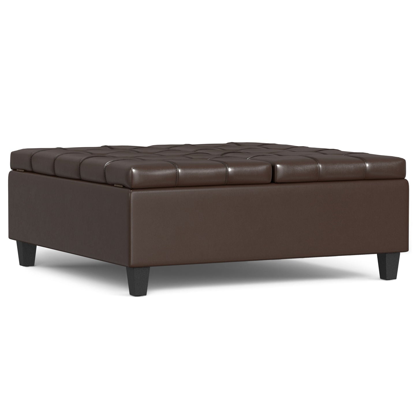 Harrison - Upholstered Coffee Table Storage Ottoman Simpli-Home