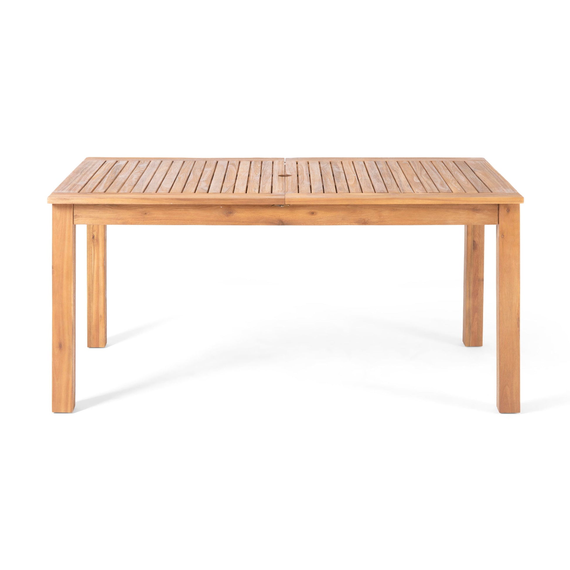 Outdoor Expandable Dining Table With Square Legs Noble House
