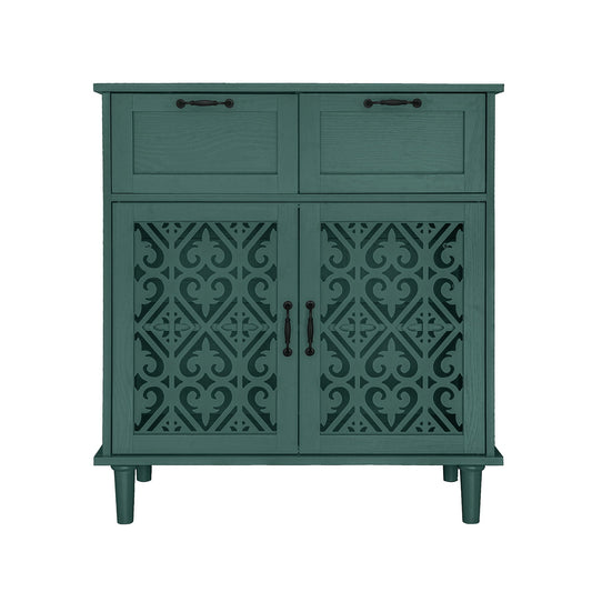 2 Door 2 Drawer Elegant Cabinet Home Essentials