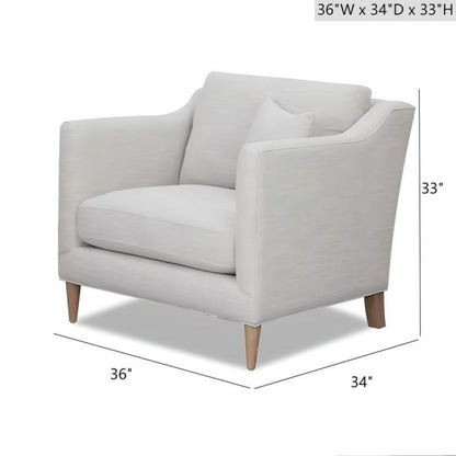 Chair With High Track Arms - Beige JLA