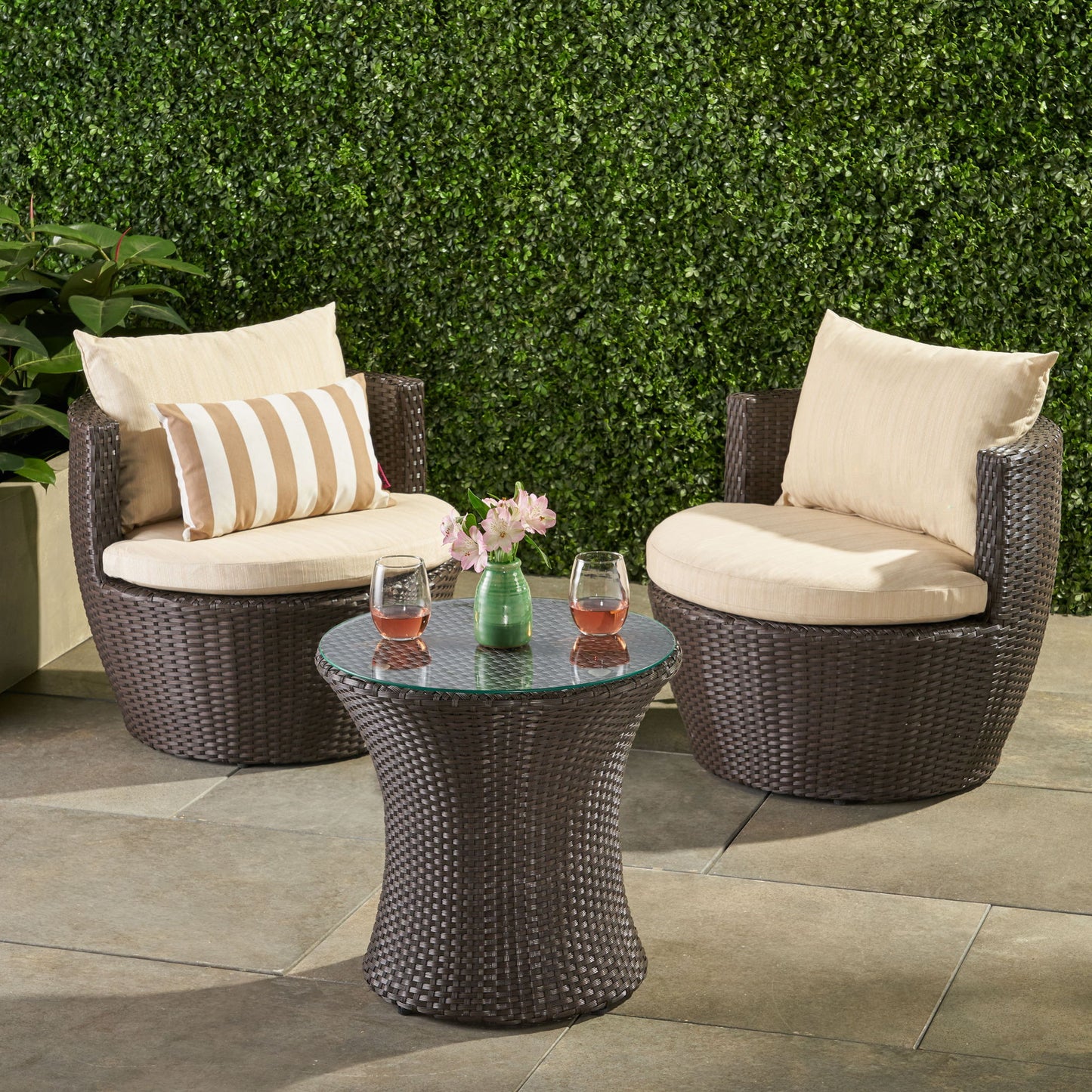 Kono - Chat Set Outdoor Furniture Noble House
