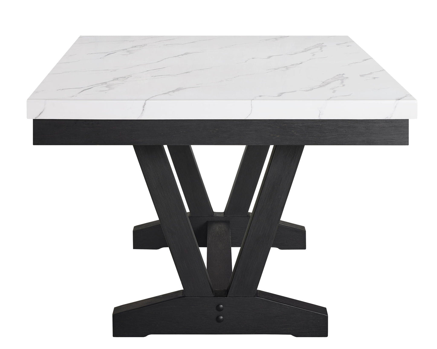 Vance - Dining Room Set - Charcoal / Dove Crown Mark