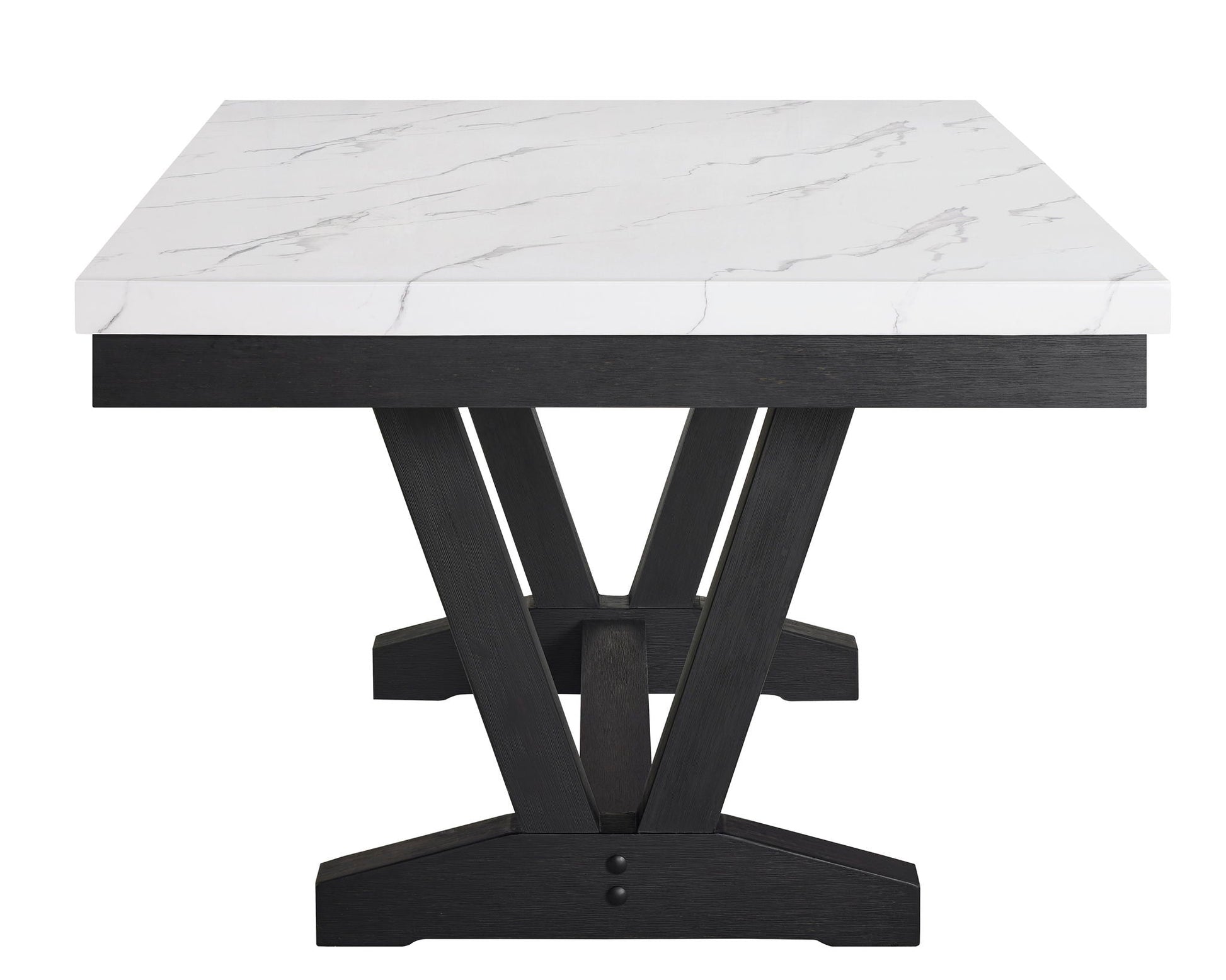 Vance - Dining Room Set - Charcoal / Dove Crown Mark