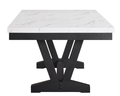 Vance - Dining Room Set - Charcoal / Dove Crown Mark