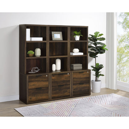 Geary - 3 Piece Wall Unit Bookcase Set With USB Storage Furniture Max