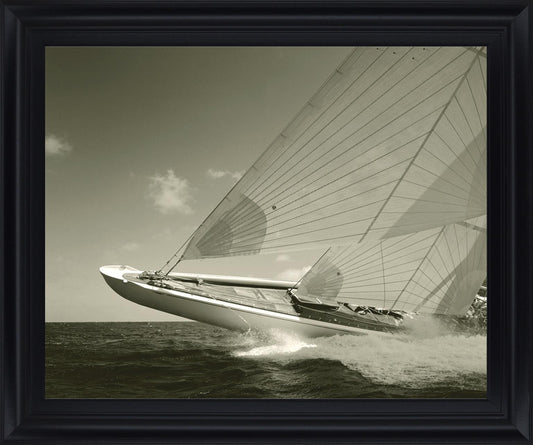 Windborne Racer - 28" x 34" Framed Wall Art Classy Art