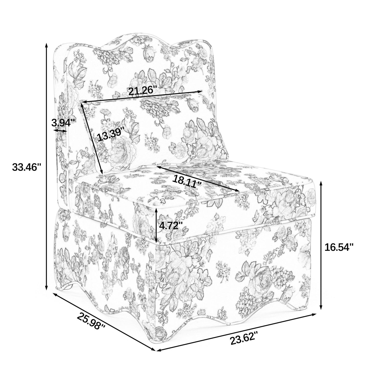 Stylish Flannel Dining Chair With Soft Cushion And Backrest Home Essentials