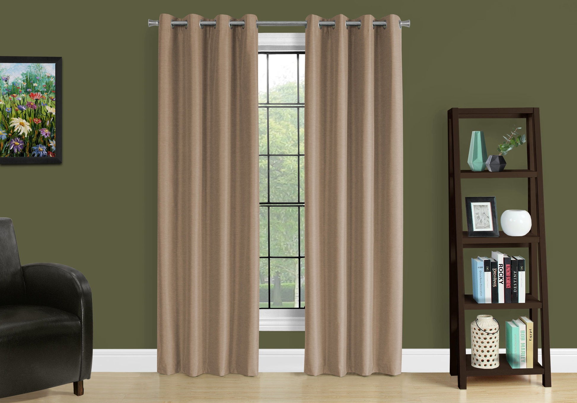 2 Pieces Set, Curtain Panel, Room Darkening, Grommet, Contemporary & Modern 8th Street