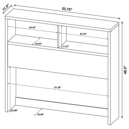 Geary - 3 Piece Bedroom Set With Bookcase Headboard Furniture Max