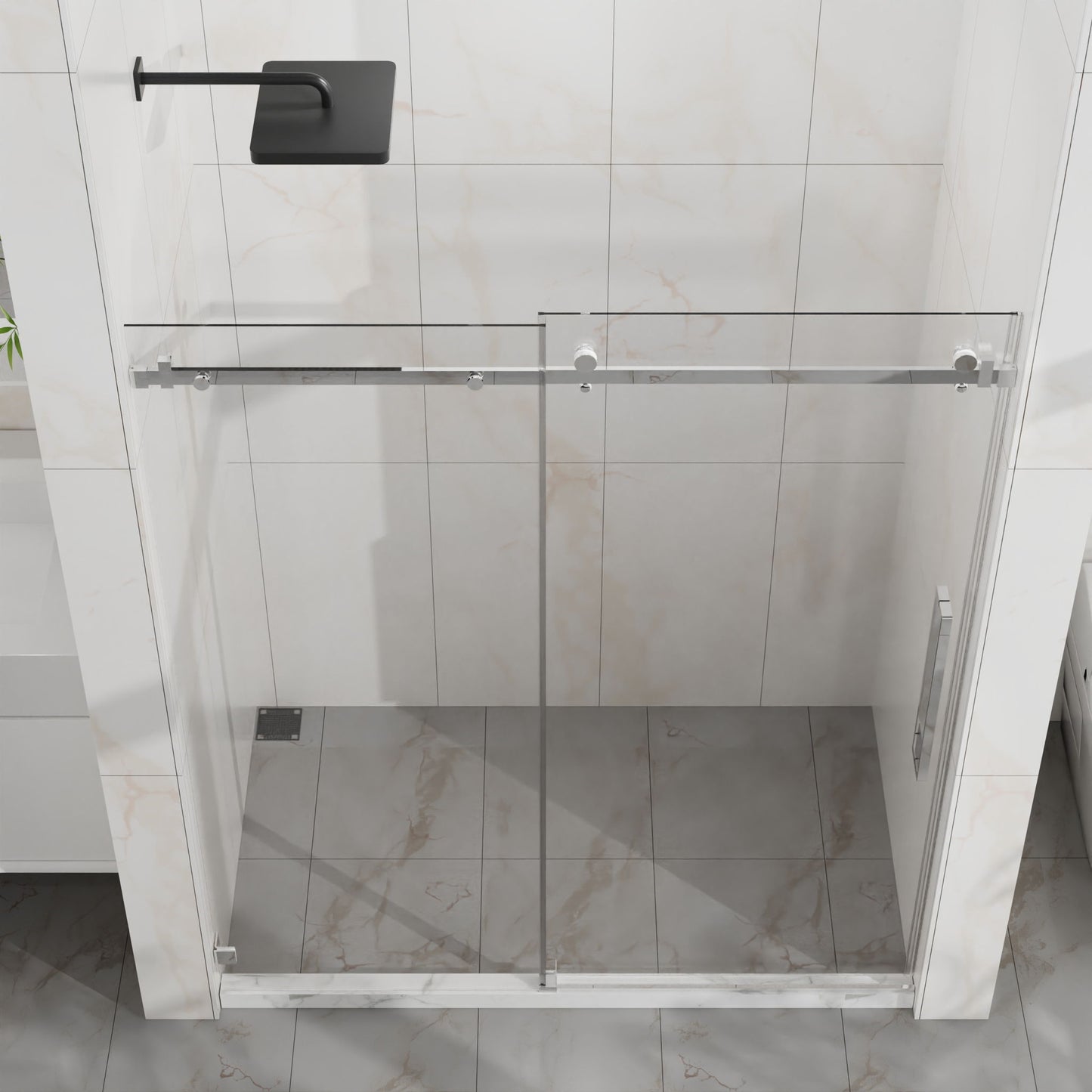 Frameless Tub Sliding Shower Door With Easy Clean Coating Daily Nest