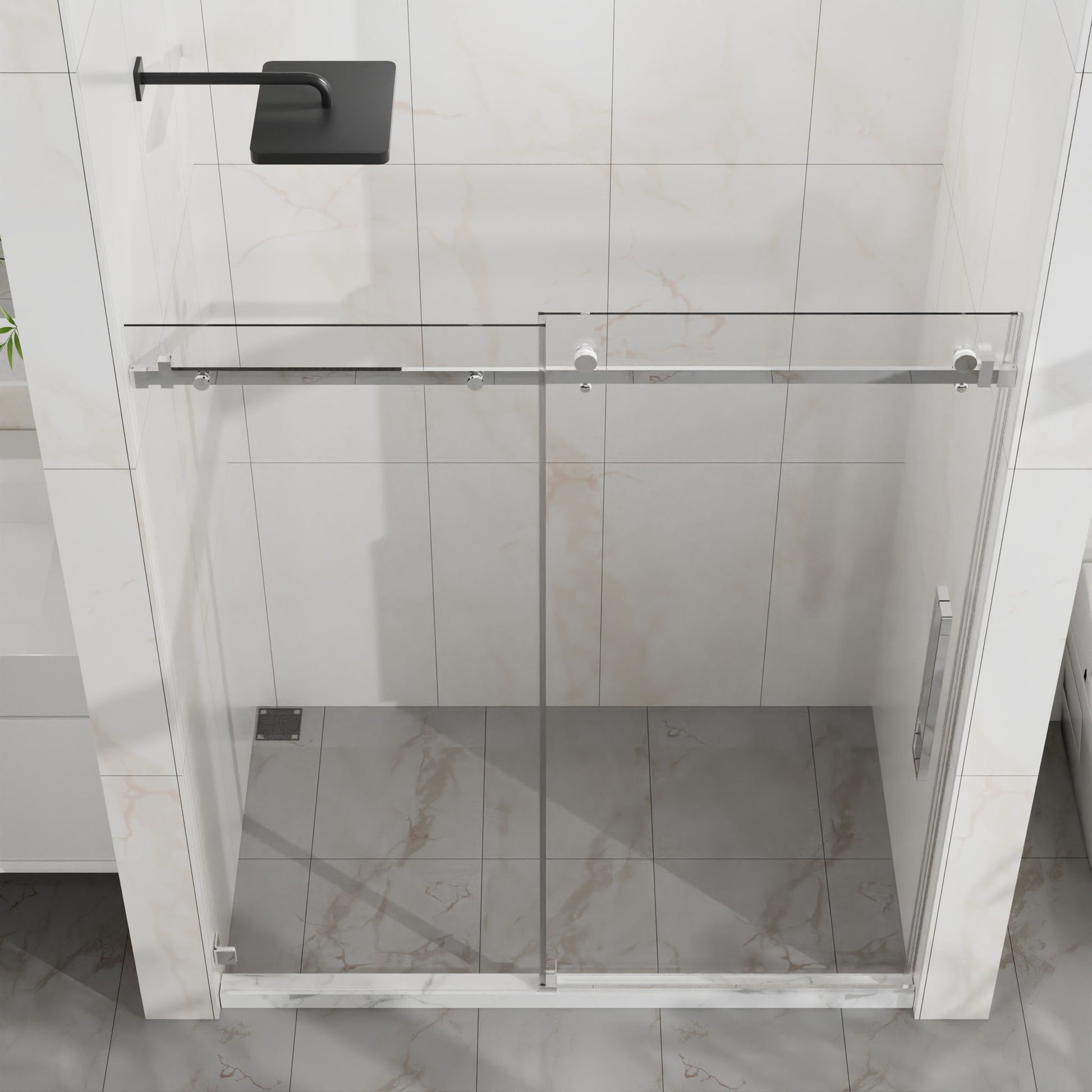 Frameless Tub Sliding Shower Door With Easy Clean Coating Daily Nest