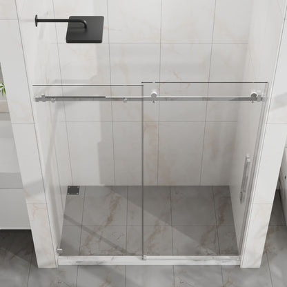 Frameless Tub Sliding Shower Door With Easy Clean Coating Daily Nest