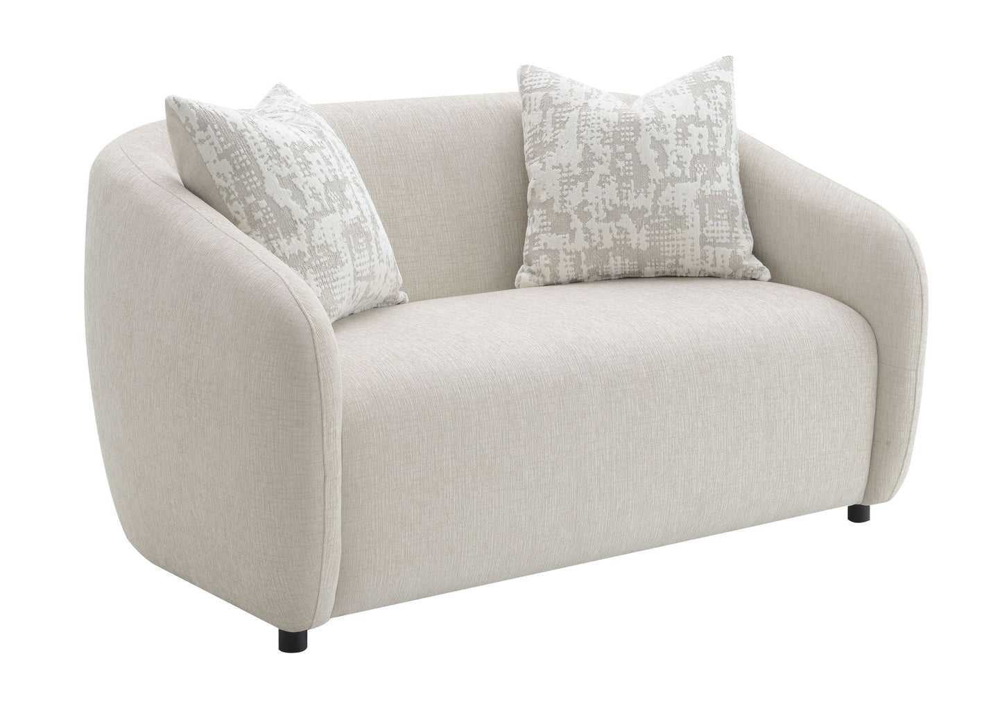 Etienne - Loveseat With 3 Pillows - Beige Acme