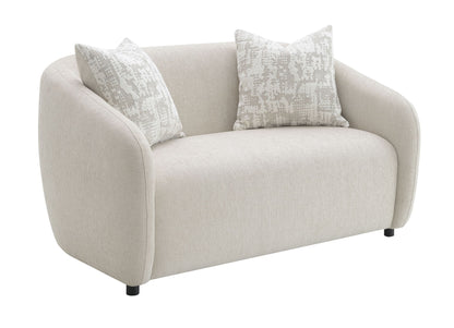 Etienne - Loveseat With 3 Pillows - Beige Acme