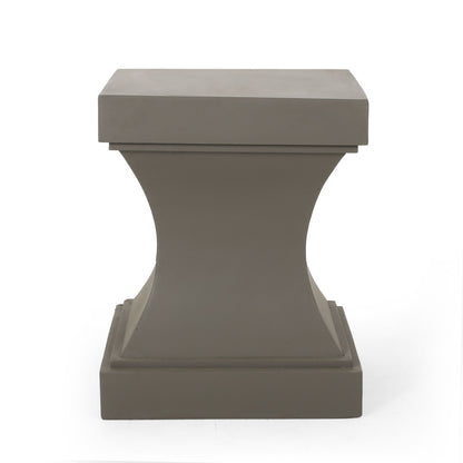 Athena - Modern Side Table With Pedestal Design Noble House
