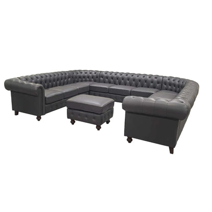 Chesterfield Vintage Style U - Shape Sectional Home Essentials
