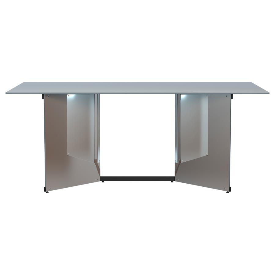 Emery - Rectangular Mirrored Dining Table - Silver Coaster Fine Furniture