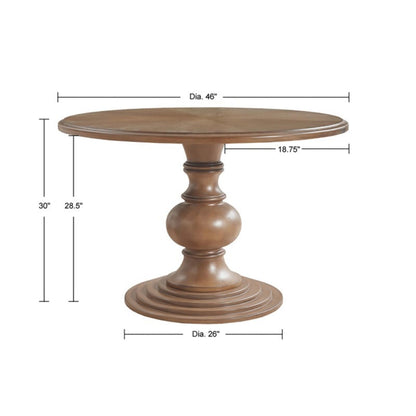 Round Pedestal Dining Table - Walnut JLA