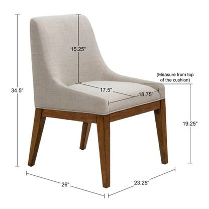 Upholstered Dining Chair (Set of 2) - Gray JLA