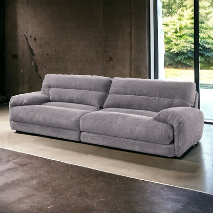 Cadenza - Corduroy Loveseat - Gray Acme