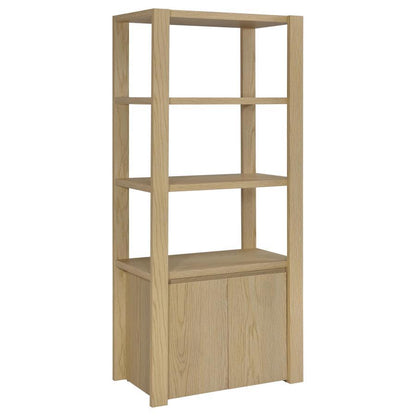 Laurelton - 3-Shelf Media Tower Tall Pier Cabinet - Light Oak Coaster Fine Furniture