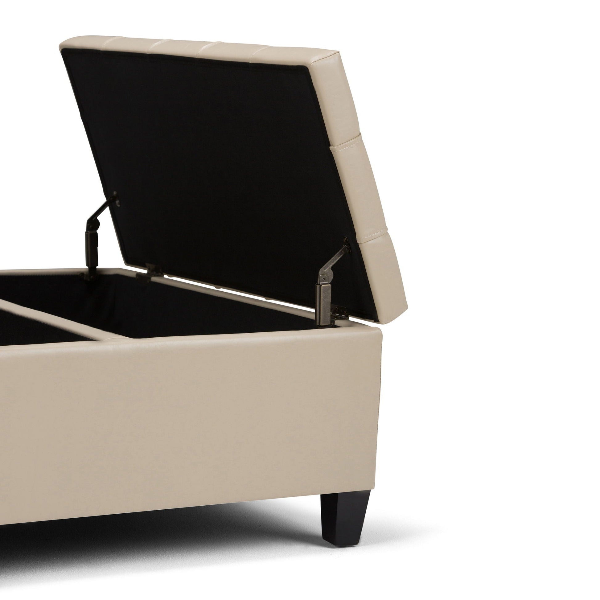 Harrison - Upholstered Coffee Table Storage Ottoman Simpli-Home