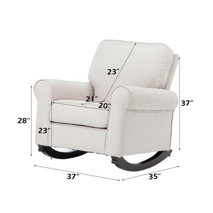 Elvin - Rocking Chair - Beige Acme
